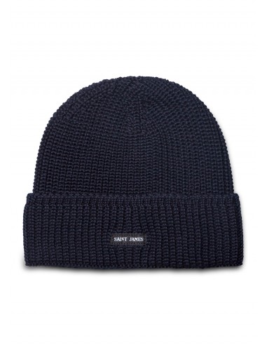 Bonnet à revers Canot - en maille perlée (NAVY) Comparez plus de prix