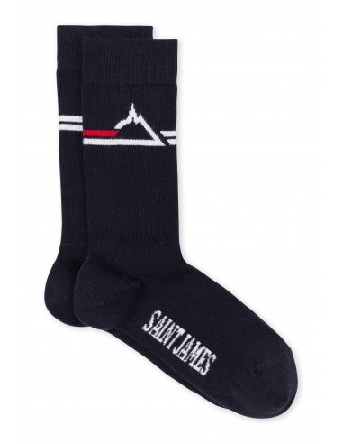 Chaussettes à logo 'Saint James' - en jersey de coton (NAVY) prix pour 