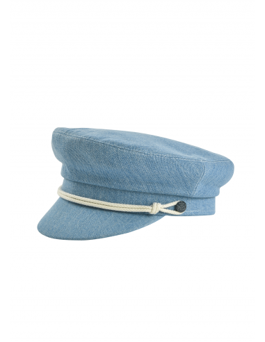 Casquette de Marin SAINT JAMES - en denim de coton (DENIM DELAVE) Fin de série