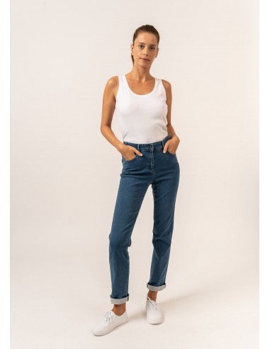 Jean droit Patricia - taille élastiquée en coton stretch (COOPER JEAN) Comparez plus de prix