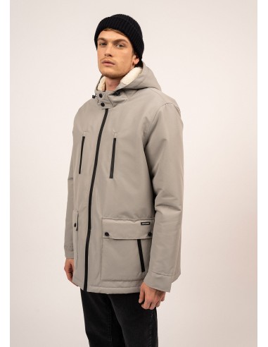 Parka imperméable St Gaetan - doublée sherpa, matelassage duvet (GRIS) 2023