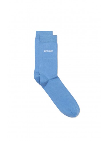 Chaussettes unies brodées 'Saint James' - en jersey de coton (OXYGENE) 50% de réduction en Octobre 2024