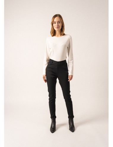 Jegging en coton Olivia - en denim (NOIR) Dans la société mordern