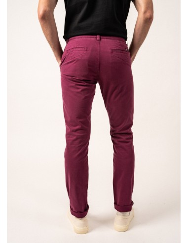 Pantalon chino Voile Hiver - en coton stretch (PRUNE) s'inspire de l'anatomie humaine