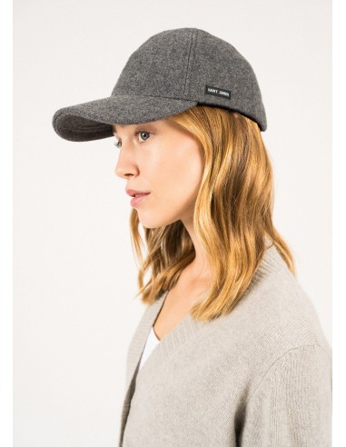 Casquette classique - en drap de laine (GRIS) votre