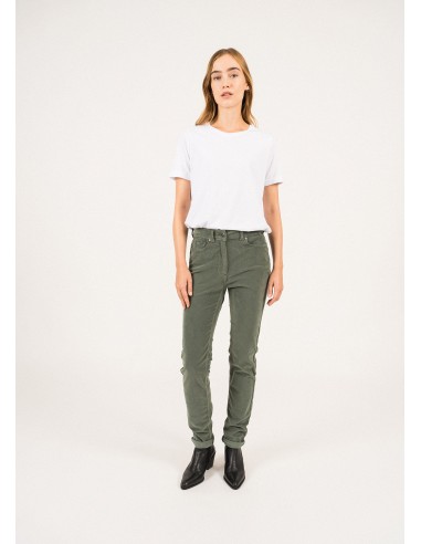 Pantalon Mimosa - taille haute, en velours milleraies (VEGETAL) ouvre sa boutique